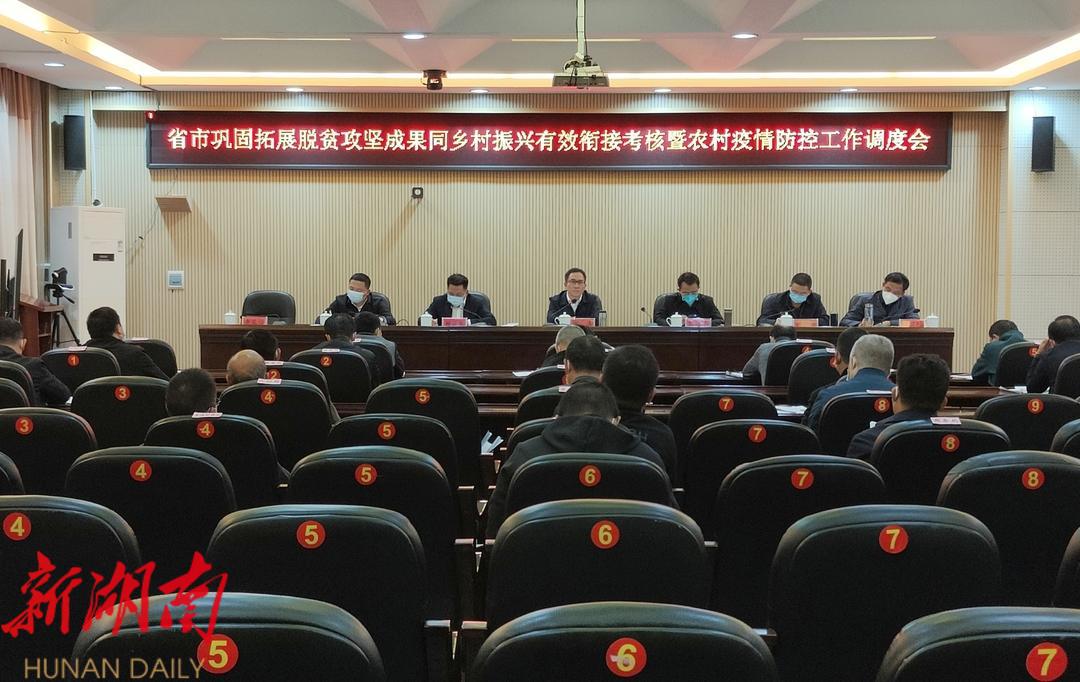 省市巩固拓展脱贫攻坚成果同乡村振兴有效衔接考核暨农村疫情防控工作调度会召开_邵阳头条网